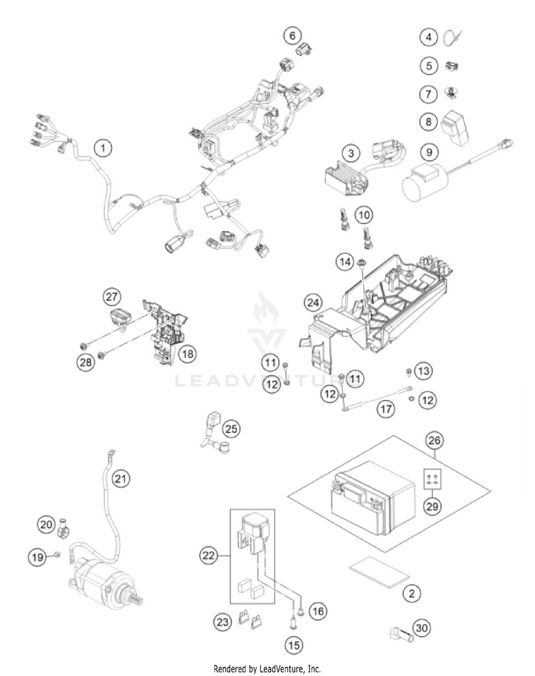 Wiring Harness 250 SX-F CHASSIS - 2026 Schematic