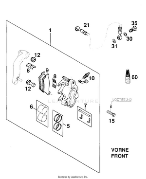 Brake Caliper Front Schematic