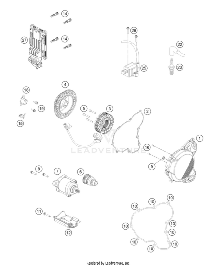 Ignition System 300 XC Engine - 2023 Schematic