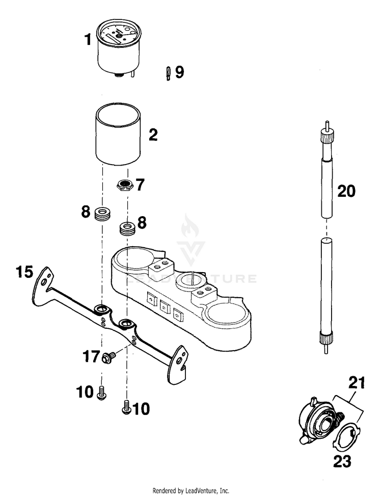Speedometer Facomsa 250 EXC Chassis - 2000 Schematic