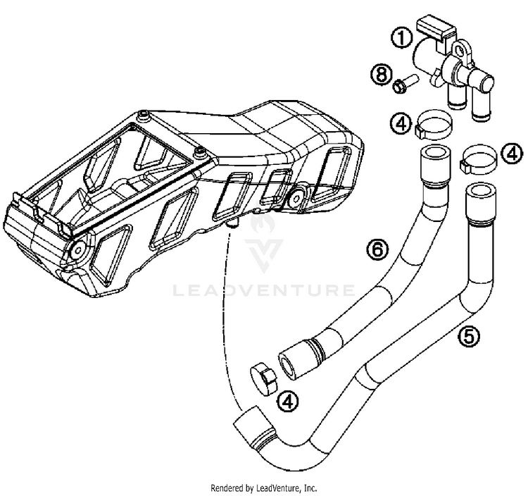 Secondary Air System 690 Enduro Engine - 2011 Schematic