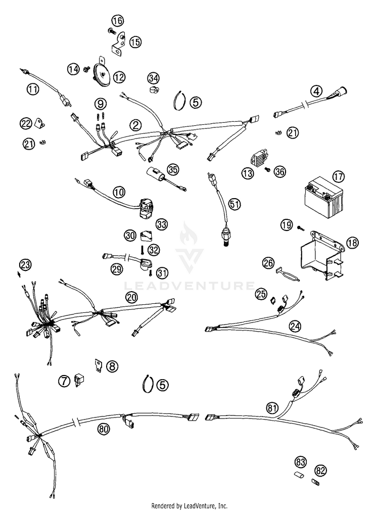 Wiring Harness (Gs) 200 EXC Chassis - 2002 Schematic