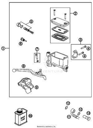 Hand Brake Cylinder Schematic