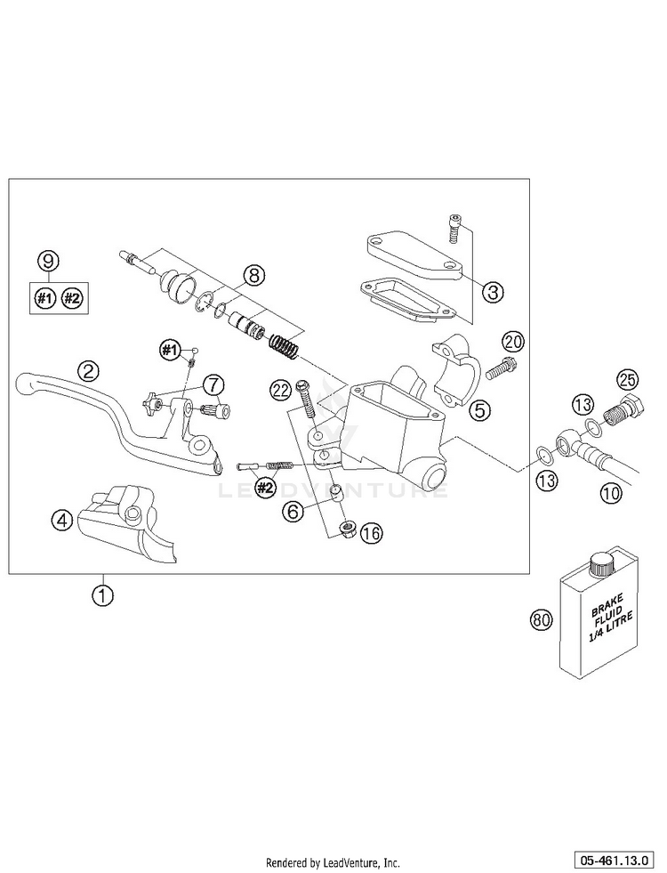 Hand Brake Cylinder Formula Schematic