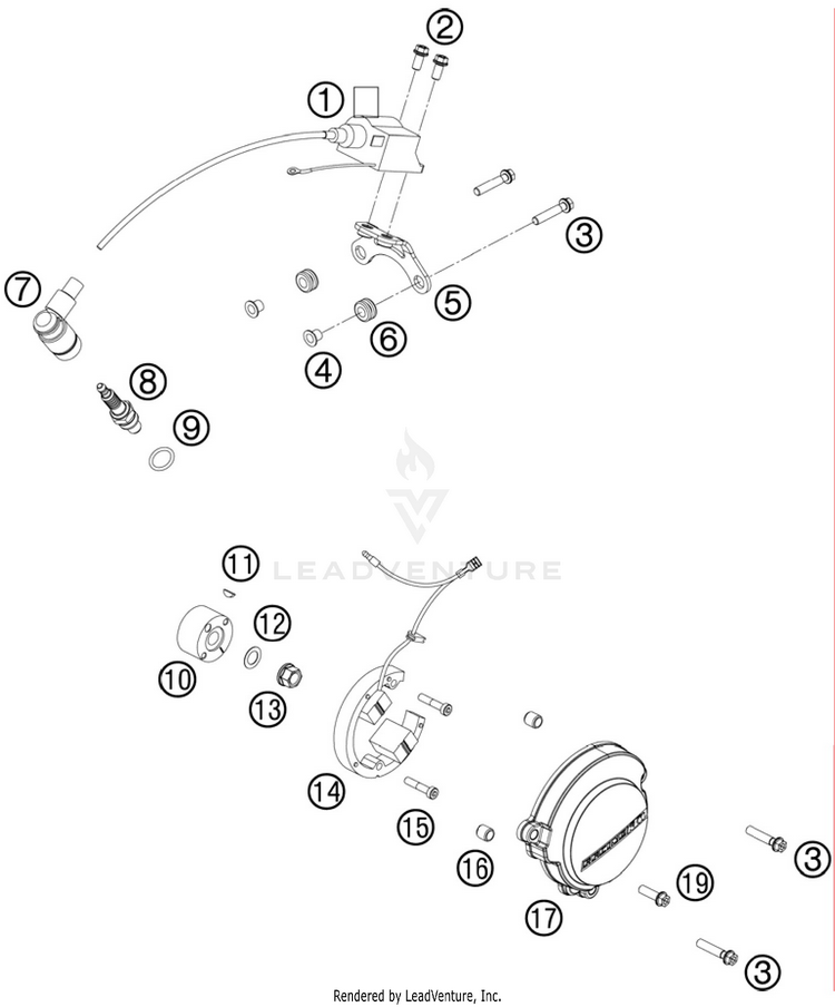 Ignition System 50 SX Engine - 2011 Schematic