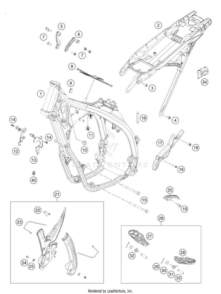 Frame 500 EXC-F CHASSIS - 2026 Schematic