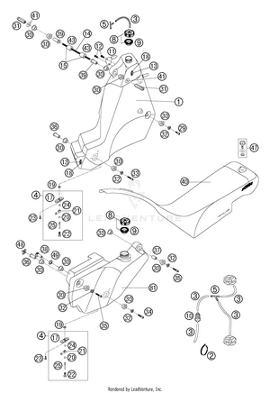 Tank, Seat, Additional Tanks Schematic