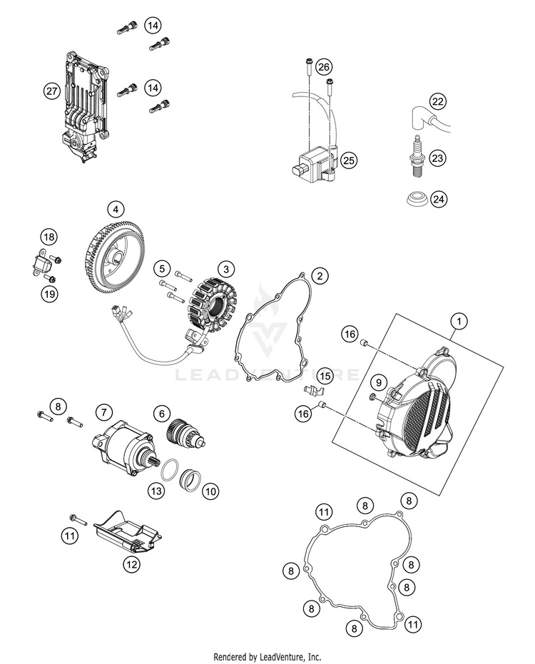 Ignition System 300 XC-W TPI ENGINE - 2020 Schematic