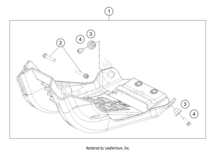 Engine Guard 250 XC-W 2026 CHASSIS - 2026 Schematic