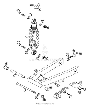Swingarm, Shock Absorber Schematic
