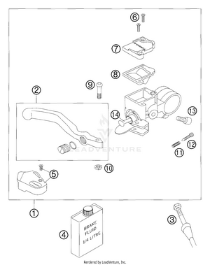 Hand Brake Cylinder Schematic