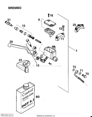 Hand Brake Cylinder Schematic