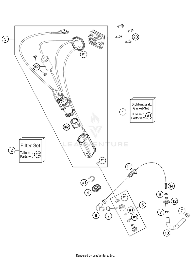 Fuel Pump 250 XC TPI Chassis - 2021 Schematic