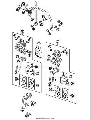 Brake Caliper Front Schematic