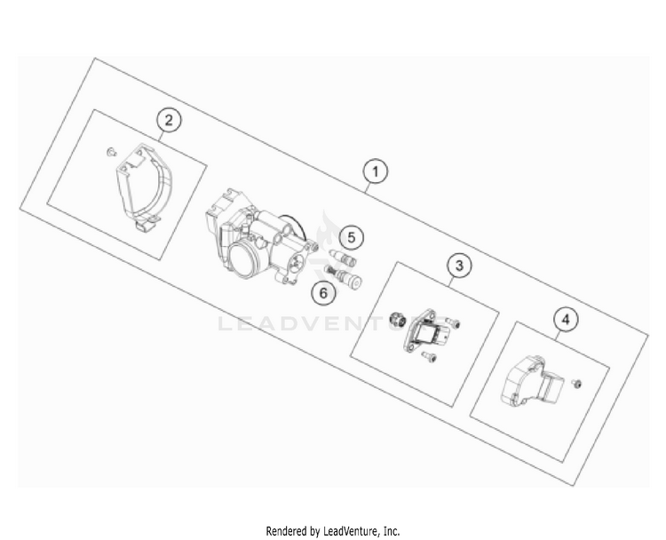 Throttle Body 250 XC TPI Engine - 2022 Schematic