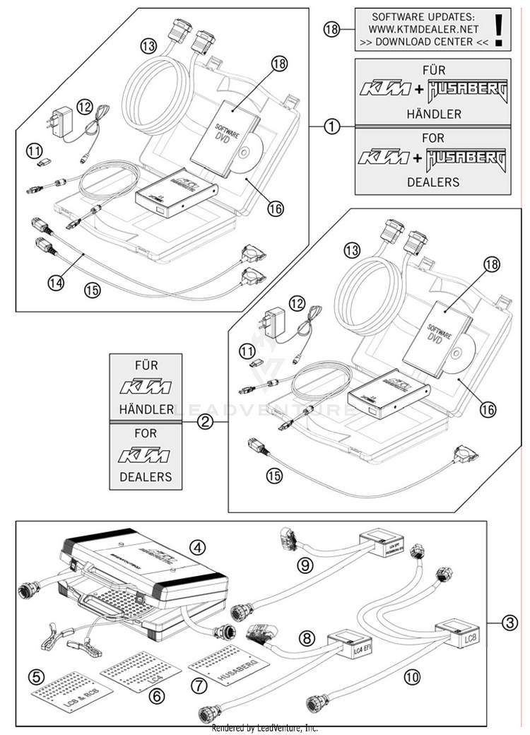 Diagnostic Tool 990 Supermoto T Engine - 2010 Schematic