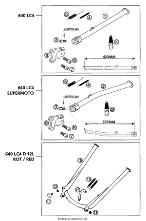 Side And Center Stand Schematic
