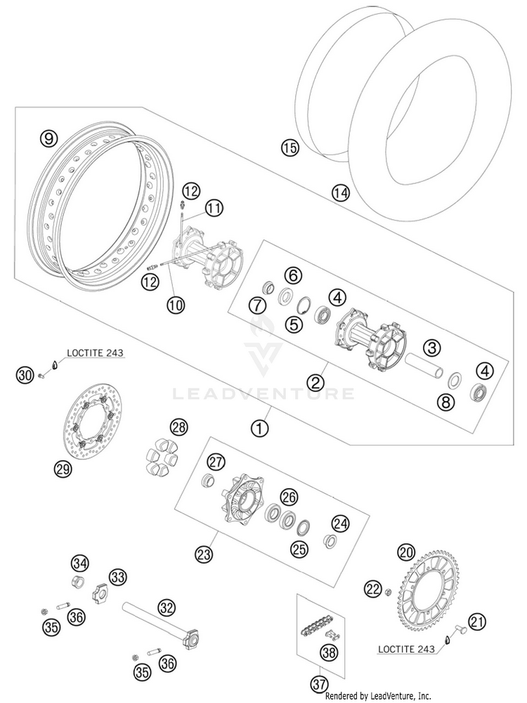 Rear Wheel Schematic