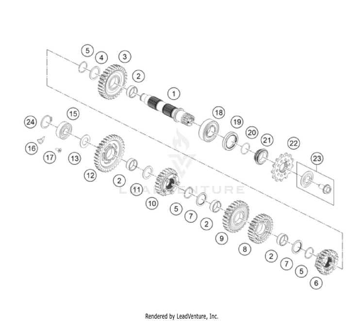 Transmission Ii - Countershaft 300 XC Engine - 2023 Schematic