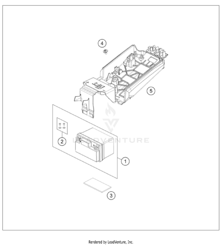 Battery 500 EXC-F US CHASSIS - 2024 Schematic