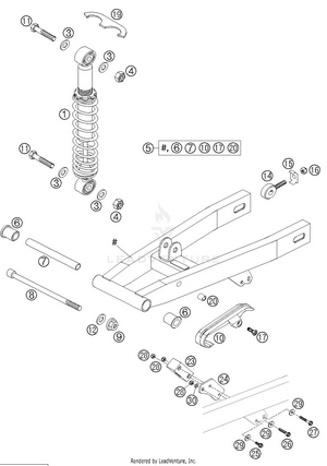 Swingarm, Shock Absorber Schematic