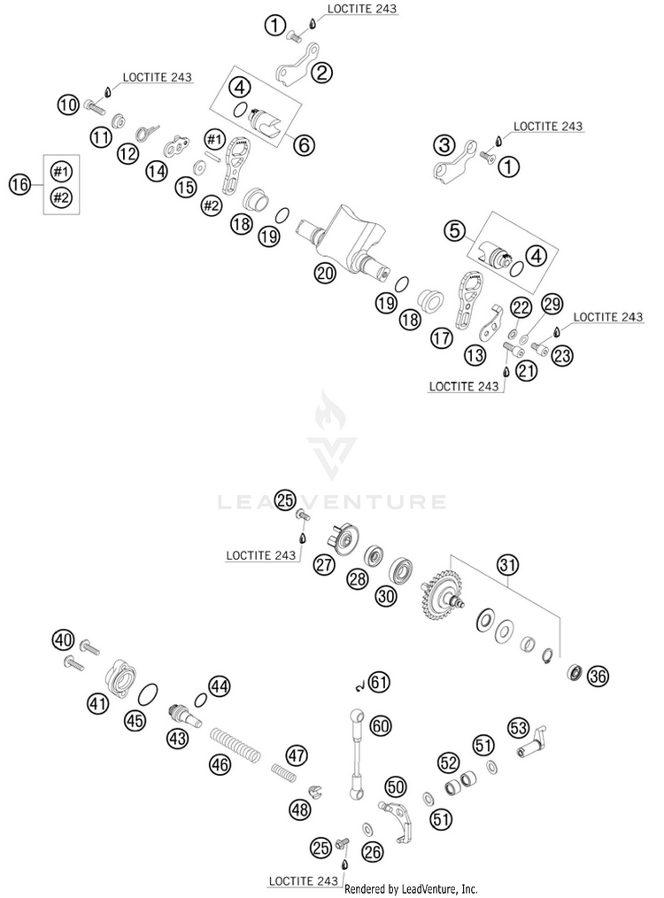 Exhaust Control 250 XC Engine - 2011 Schematic