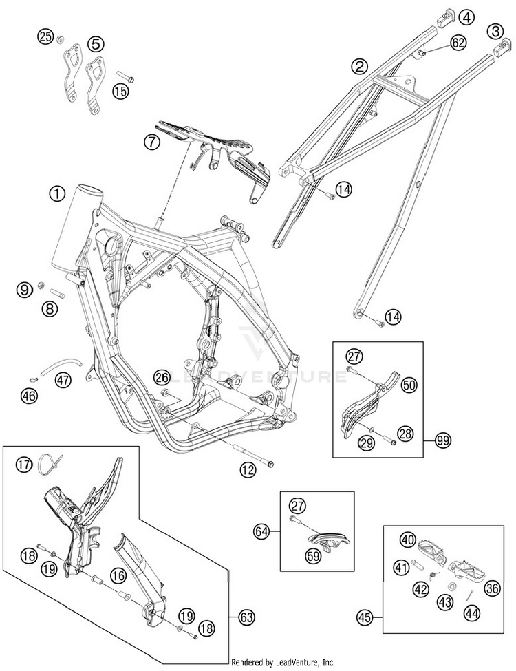 Frame 150 SX Chassis - 2012 Schematic