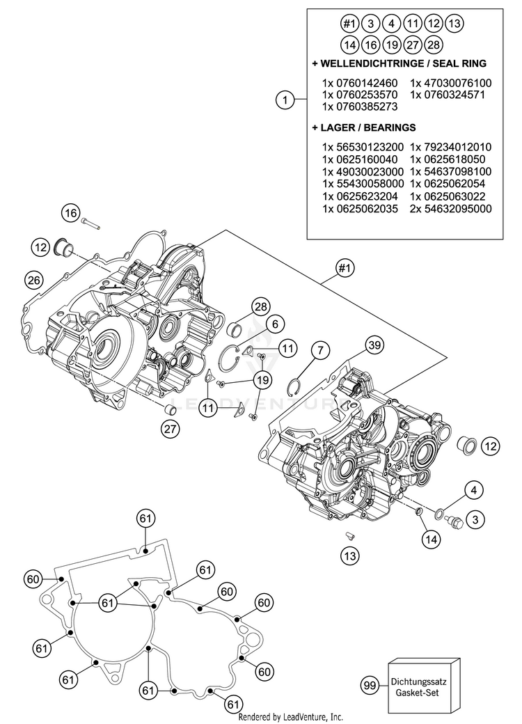 Engine Case 300 XC TPI ENGINE - 2020 Schematic