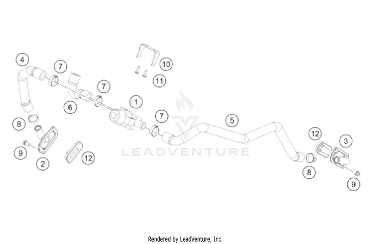 Secondary Air System Sas 1290 SUPER ADV. S/R Engine - 2022 Schematic