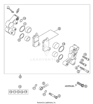 Brake Caliper Front Formula Schematic