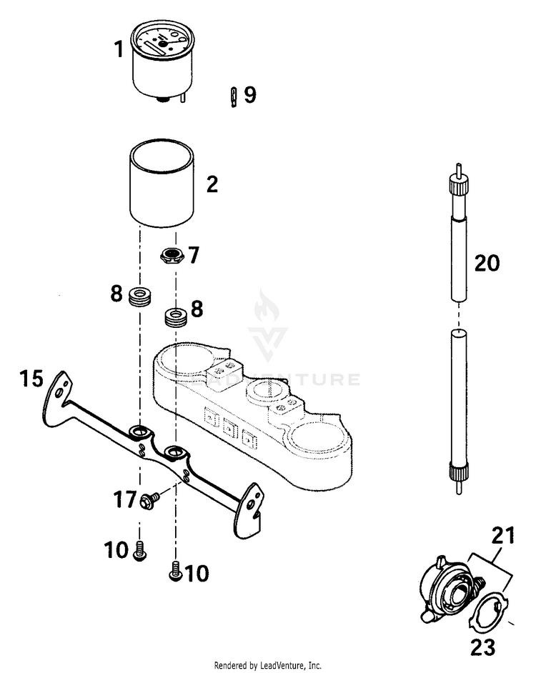 Speedometer Facomsa 250 MXC Chassis - 2001 Schematic