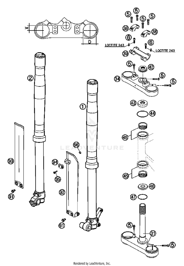 Front Work 65 SX Chassis - 2007 Schematic
