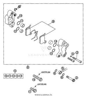 Brake Caliper Front Schematic