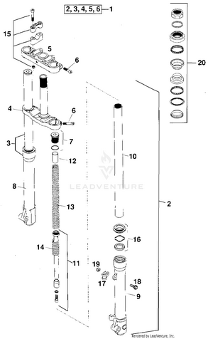 Front Fork (pro Junior) Schematic