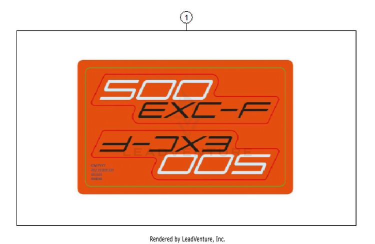 Decal 500 EXC-F CHASSIS - 2026 Schematic