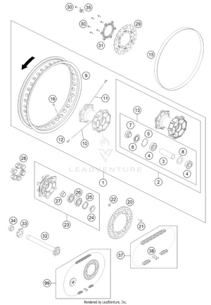 Rear Wheel Schematic