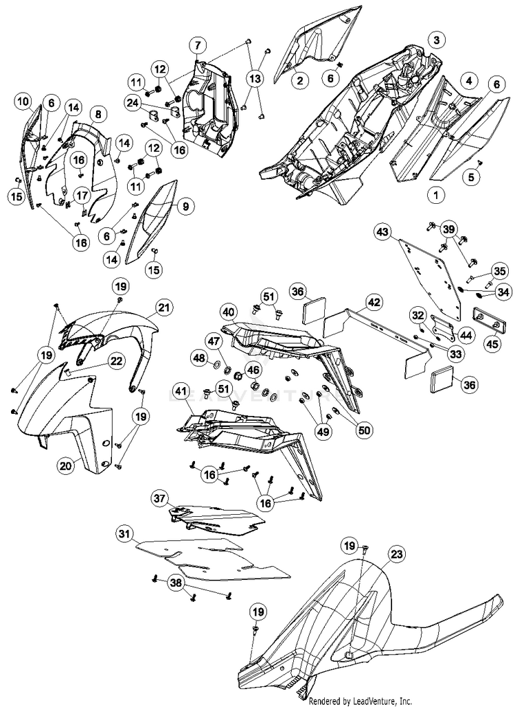 Mask, Fender 1290 SUPERDUKE R ORANGE Chassis - 2015 Schematic