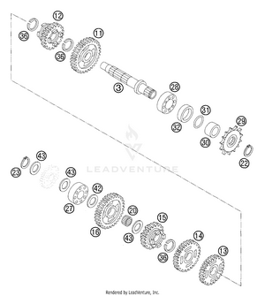 Transmission Ii - Countershaft Schematic