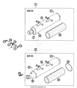 Exhaust Silencer Schematic