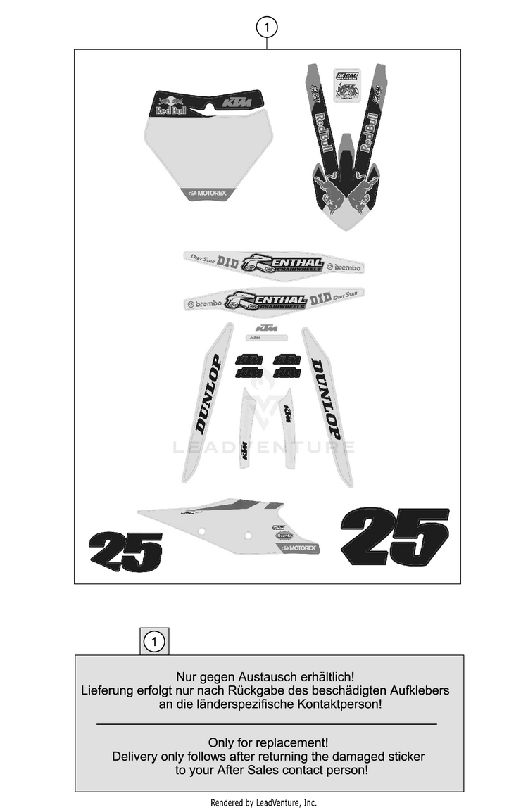 Decal 450 SX-F FACTORY EDITION CHASSIS - 2019 Schematic