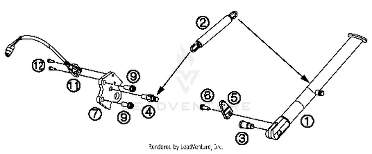 Side / Center Stand 690 DUKE WHITE CHASSIS - 2017 Schematic