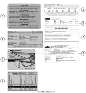 Technic Information Sticker Schematic