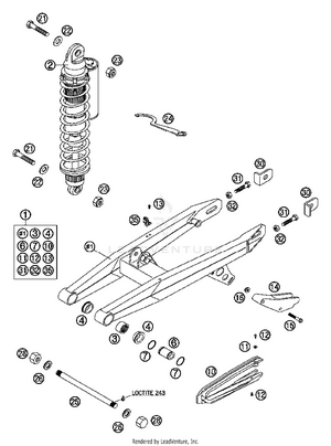 Swingarm, Monoshock Schematic