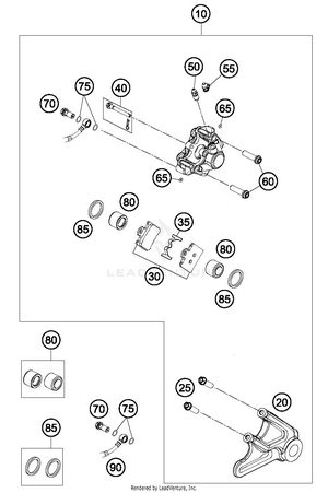 Break Caliper Rear Schematic