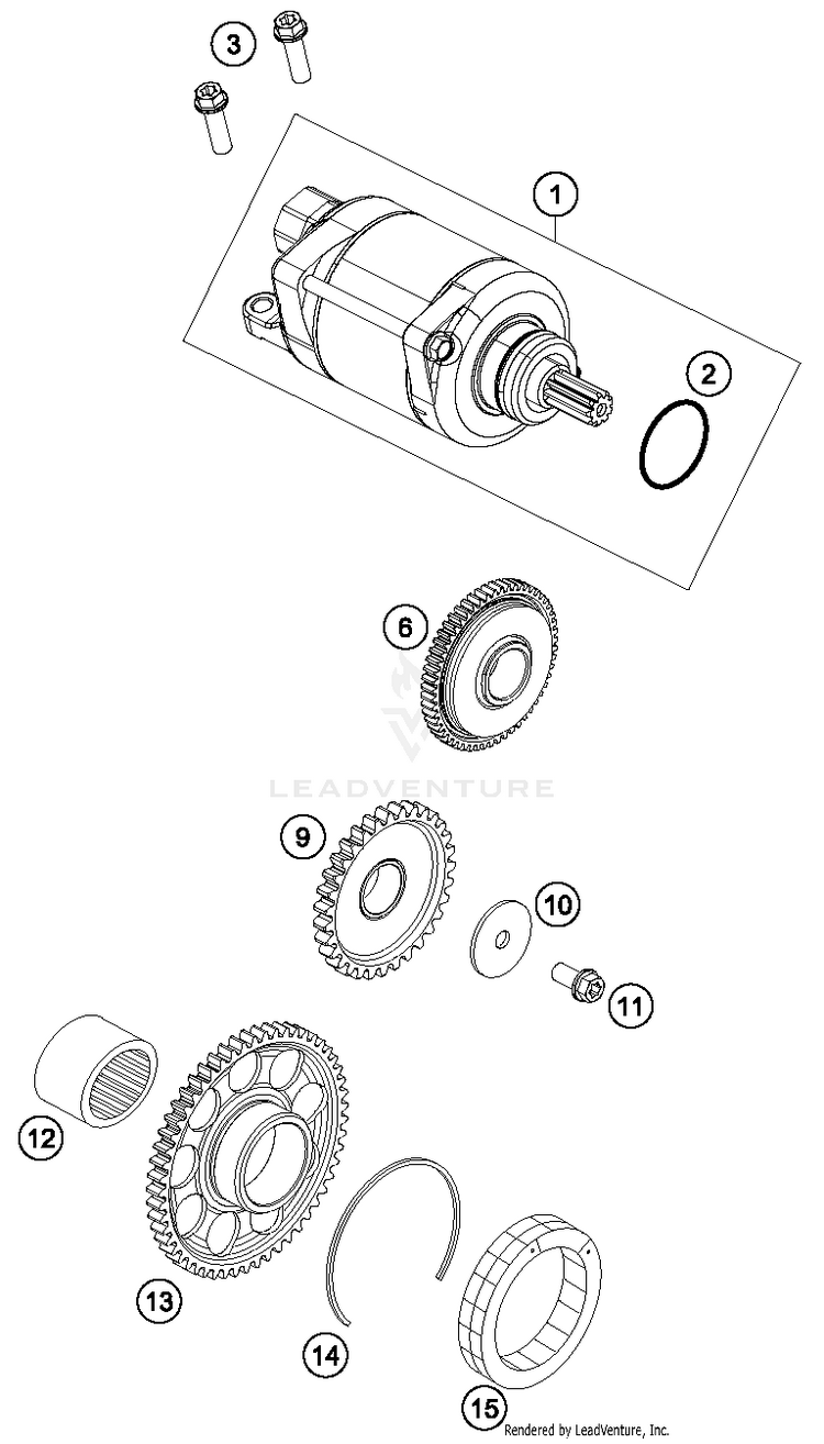 Electric Starter 250 SX-F FACTORY EDITION Engine - 2016 Schematic