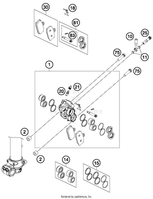 Brake Caliper Front Schematic