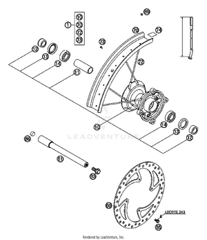 Front Wheel Schematic