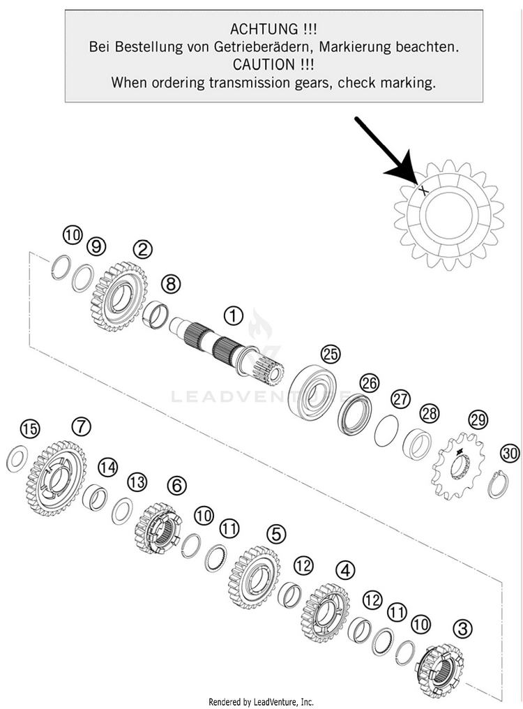 Transmission Ii - Countershaft 300 XC Engine - 2011 Schematic