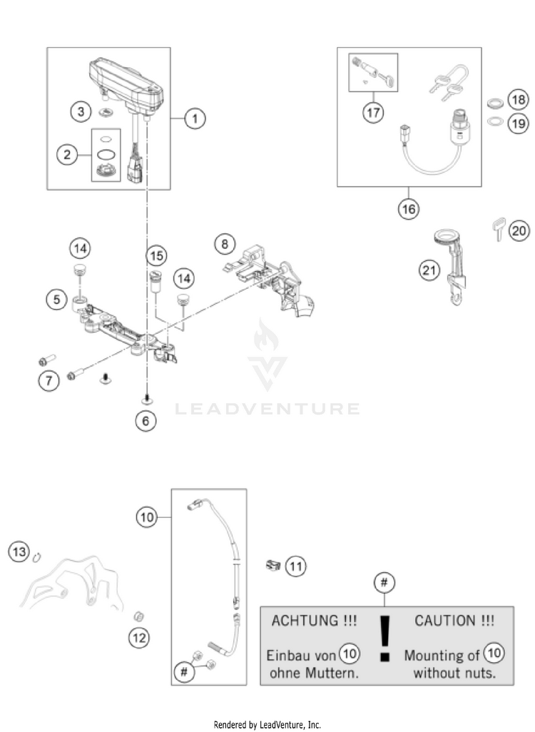 Instruments / Lock System 350 EXC-F CHASSIS - 2026 Schematic