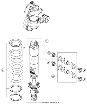Shock Absorber Disassembled Schematic